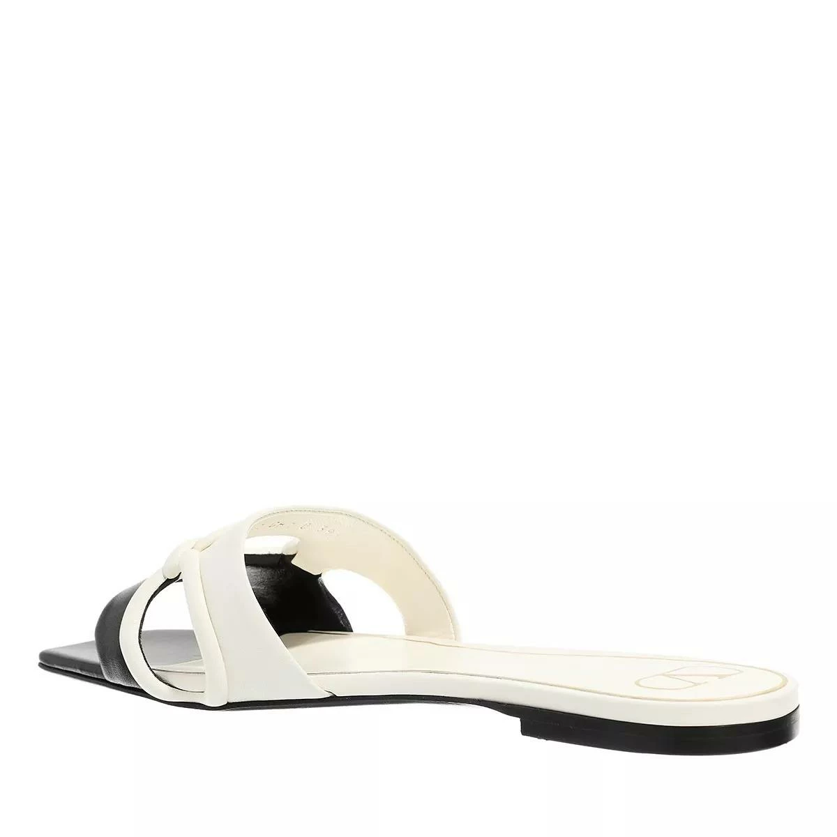 Valentino Garavani Sandals Flat Vg Chain 1967 Slide Black Claquette 5 Valentino Garavani Sandals Flat Vg Chain 1967 Slide Black Claquette – Image 3