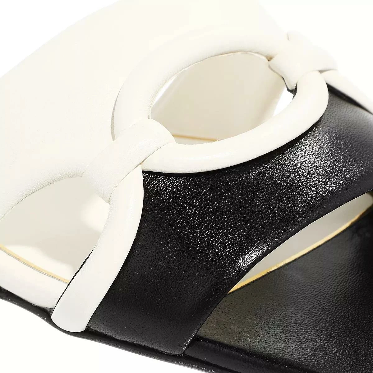 Valentino Garavani Sandals Flat Vg Chain 1967 Slide Black Claquette 6 Valentino Garavani Sandals Flat Vg Chain 1967 Slide Black Claquette – Image 4