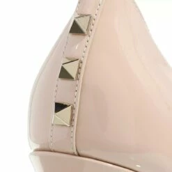 Valentino Garavani Studded Street And Leather Party Style Rose Escarpin -Pas Cher Fashionette Magasin SHOES 47