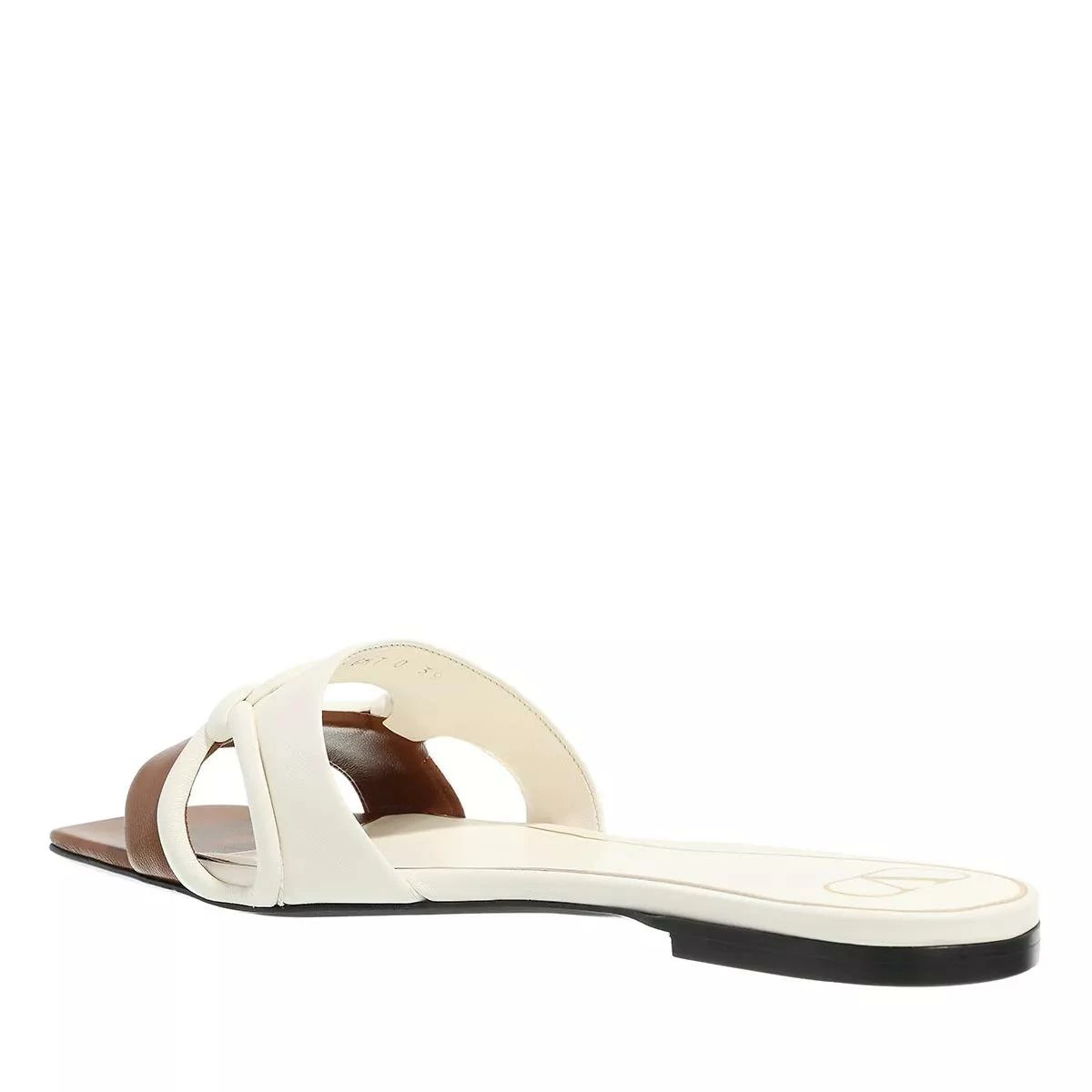 Valentino Garavani Sandals Flat Vg Chain 1967 Slide Brown Claquette 5 Valentino Garavani Sandals Flat Vg Chain 1967 Slide Brown Claquette – Image 3