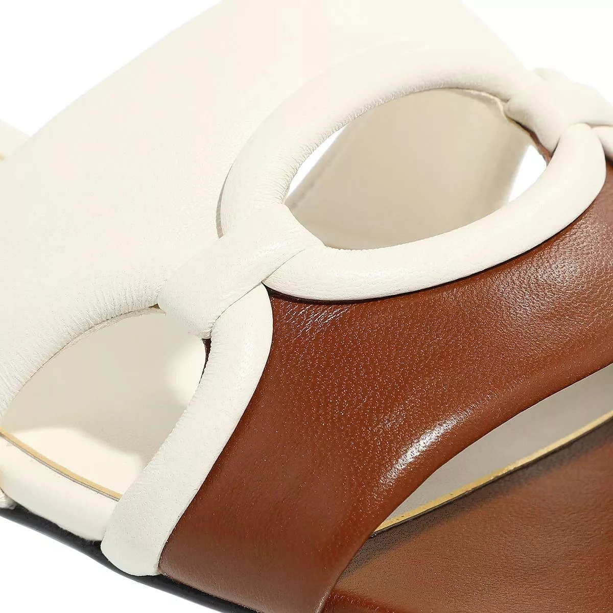 Valentino Garavani Sandals Flat Vg Chain 1967 Slide Brown Claquette 6 Valentino Garavani Sandals Flat Vg Chain 1967 Slide Brown Claquette – Image 4