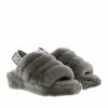Ugg W Fluff Yeah Slide Charcoal Pantoufle