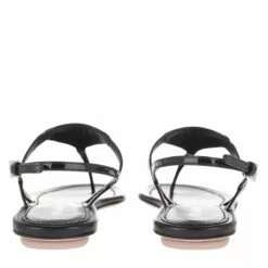 Prada Thong Sandal Patent Leather Black Sandale -Pas Cher Fashionette Magasin a0131274 prada 4