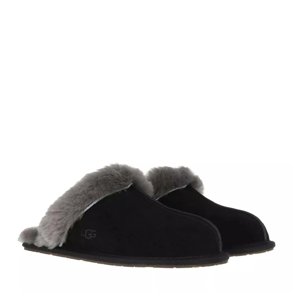 Ugg W Scuffette Ii Black/Grey Pantoufle 3 Ugg W Scuffette Ii Black/Grey Pantoufle