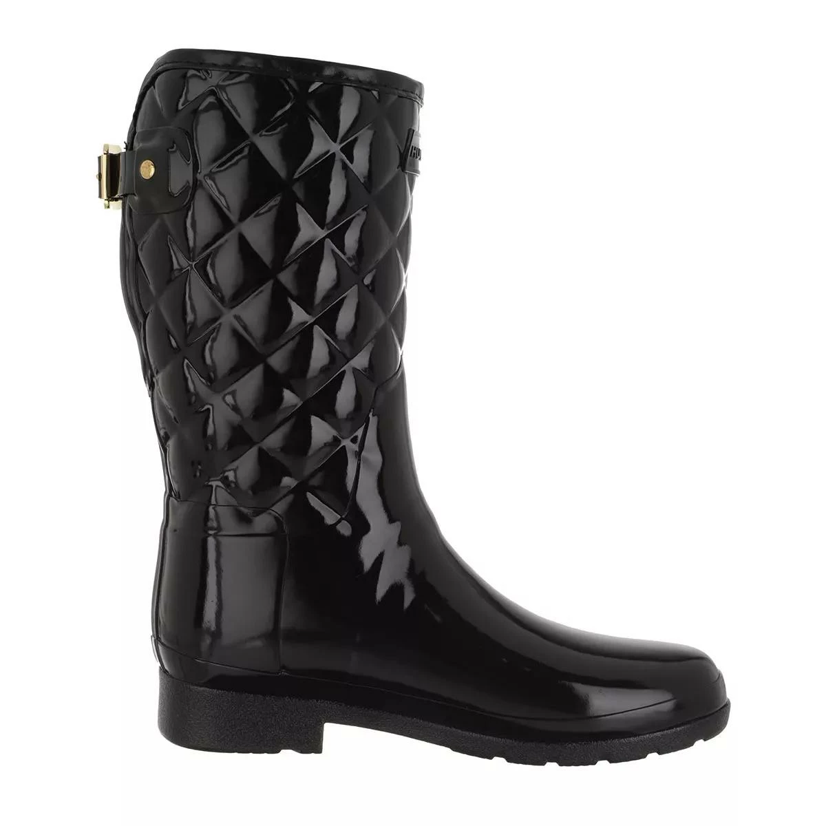 Hunter Refined Gloss Quilt Short Black Bottes De Pluie 4 Hunter Refined Gloss Quilt Short Black Bottes De Pluie – Image 2