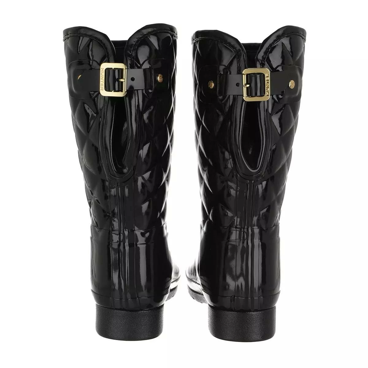 Hunter Refined Gloss Quilt Short Black Bottes De Pluie 6 Hunter Refined Gloss Quilt Short Black Bottes De Pluie – Image 4
