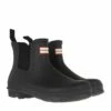 Hunter Womens Original Chelsea Boot Black Botte