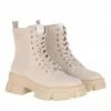 Steve Madden Tanker Beige Bottes à Lacets