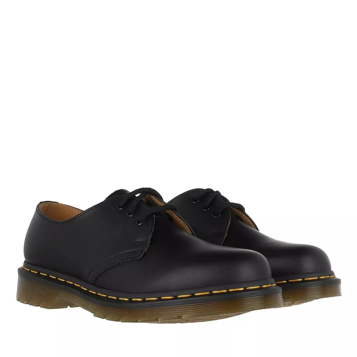 Dr. Martens 3 Eye Shoe Black Smooth Chaussures à Lacets 3 Dr. Martens 3 Eye Shoe Black Smooth Chaussures à Lacets