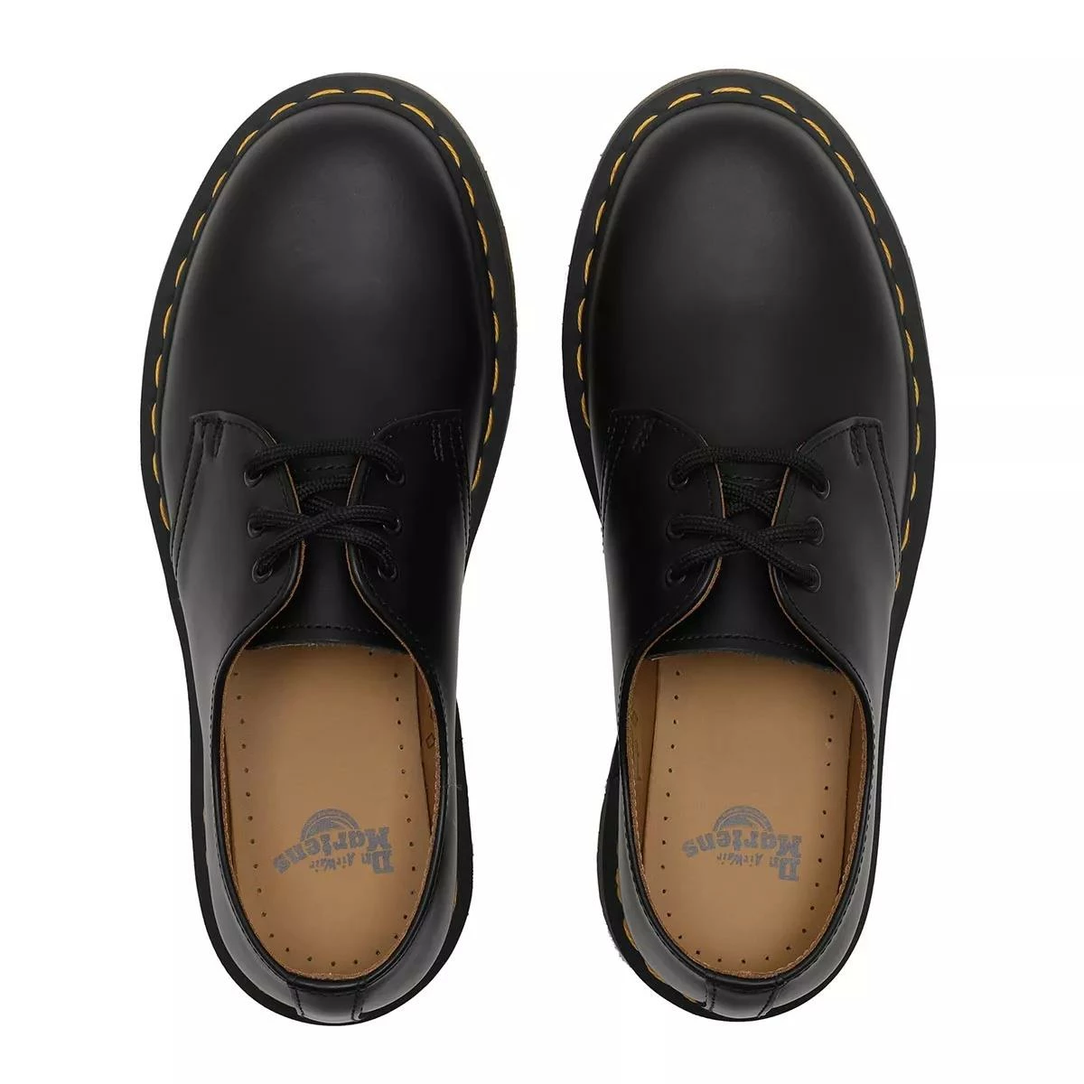 Dr. Martens 3 Eye Shoe Black Smooth Chaussures à Lacets 6 Dr. Martens 3 Eye Shoe Black Smooth Chaussures à Lacets – Image 4