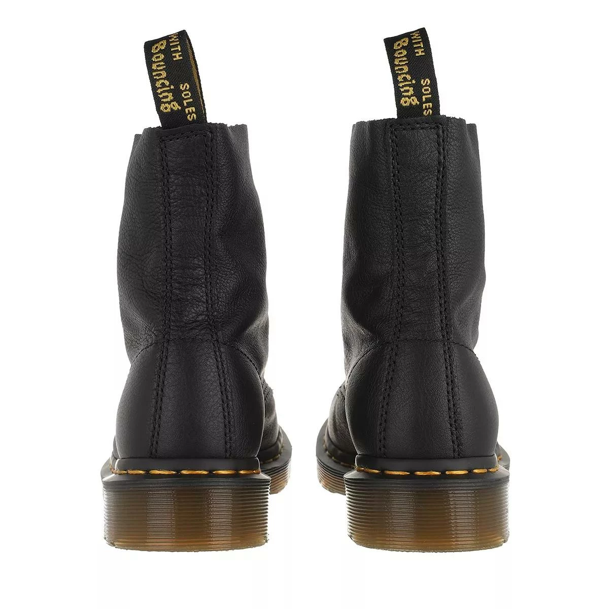 Dr. Martens 8 Eye Boot Black Virginia Bottes à Lacets 6 Dr. Martens 8 Eye Boot Black Virginia Bottes à Lacets – Image 4