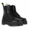 Dr. Martens 8 Eye Boot Black Polished Smooth Bottes à Lacets