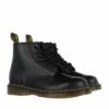 Dr. Martens 6 Eye Boot Black Smooth Bottes à Lacets