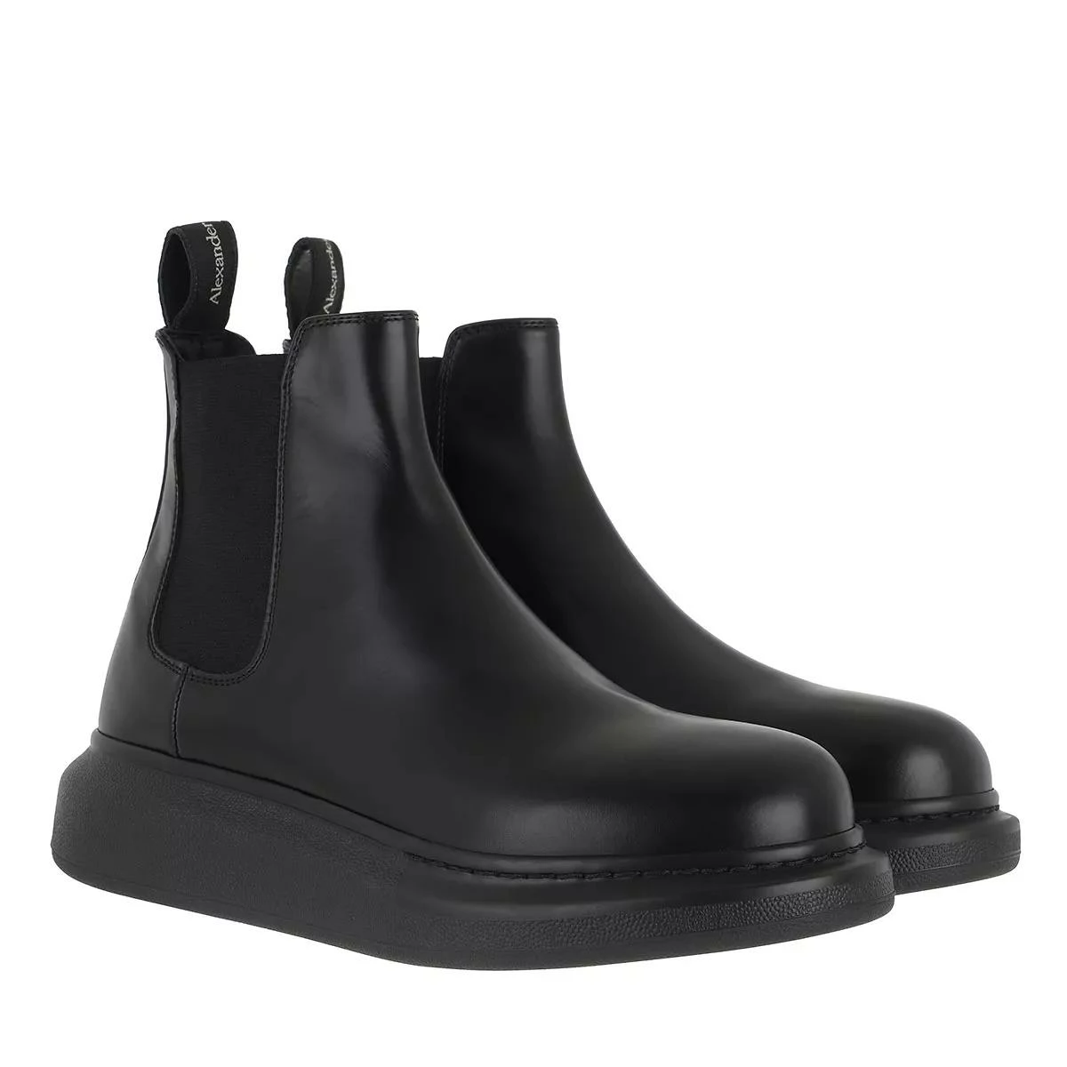 Alexander McQueen Chelsea Boots Leather Black Botte Chelsea 3 Alexander McQueen Chelsea Boots Leather Black Botte Chelsea