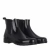 Hunter Womens Refined Chelsea Gloss Black Bottes De Pluie