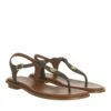 MICHAEL Michael Kors Mallory Thong Brown Sandale -Pas Cher Fashionette Magasin a0150796 michael kors 1