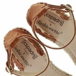 LYON X Fashionette Cognac Espadrille -Pas Cher Fashionette Magasin a0154483 espadrijl originale 3