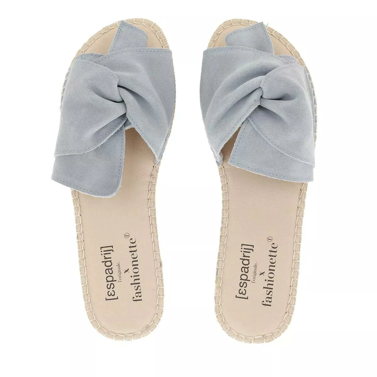 PLAGE BOUCLE VELOUR X Fashionette Bleu Clair Claquette 6 PLAGE BOUCLE VELOUR X Fashionette Bleu Clair Claquette – Image 4