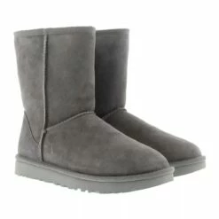 Ugg W Classic Short Ii Grey Bottes D'hiver