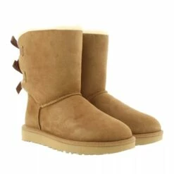 Ugg W Bailey Bow Ii Chestnut Bottes D'hiver