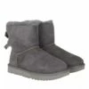Ugg W Mini Bailey Bow Ii Grey Bottes D'hiver