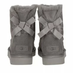 Ugg W Mini Bailey Bow Ii Grey Bottes D'hiver -Pas Cher Fashionette Magasin ugg 76067 3